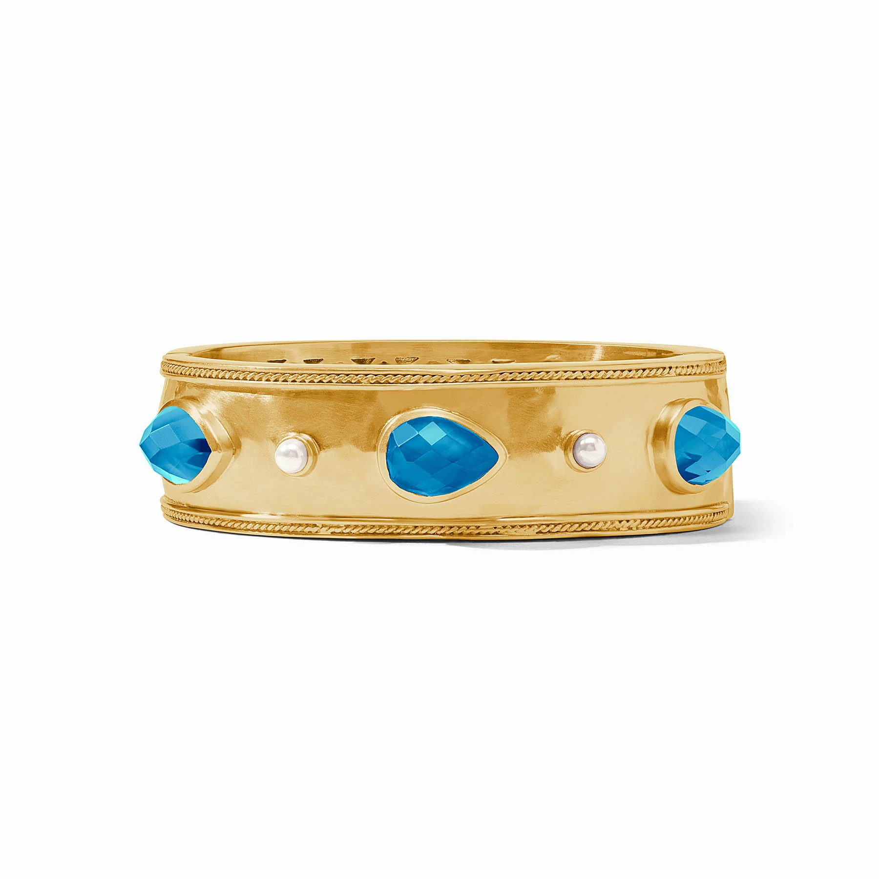 Cannes Stone Statement Hinge Bangle - Image 10