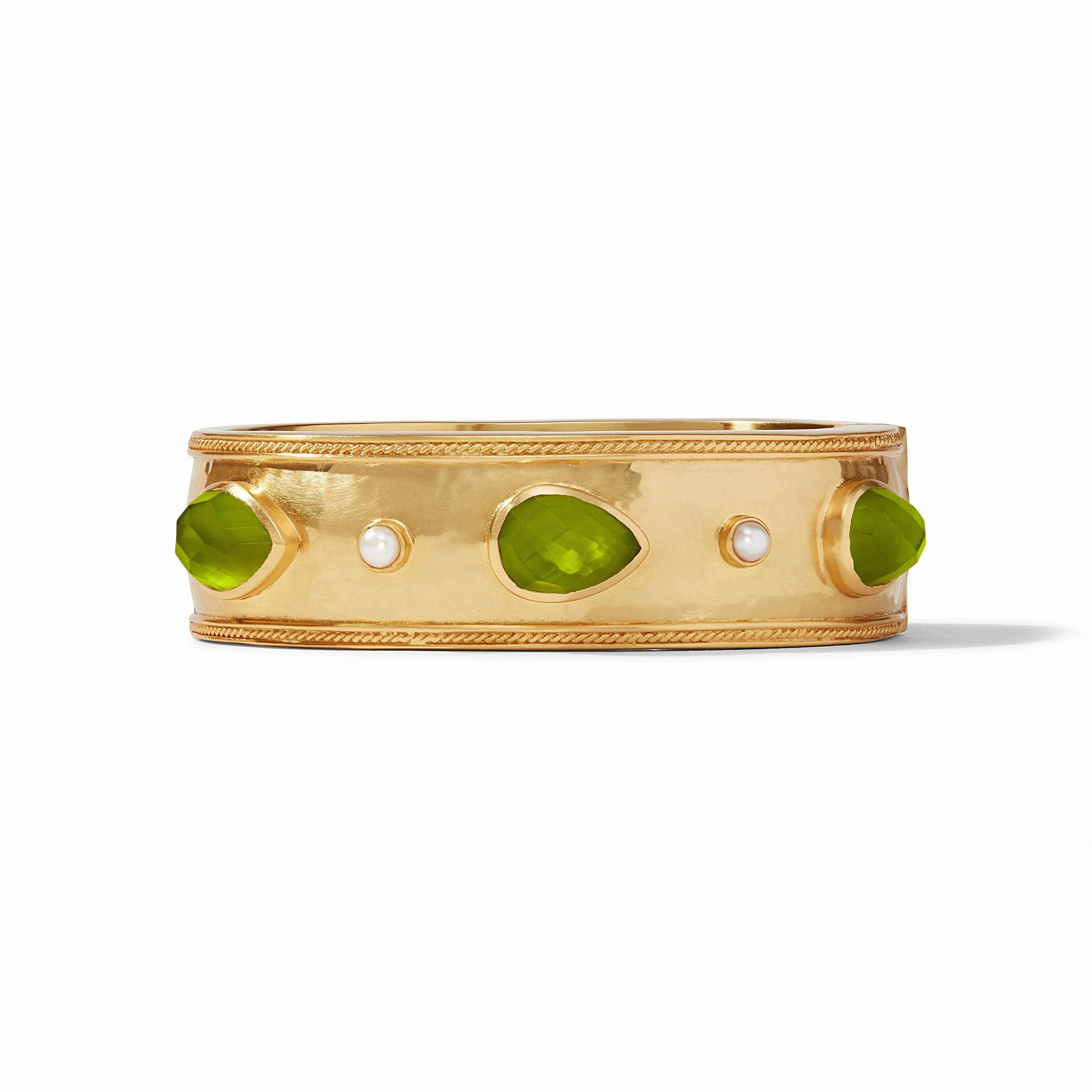 Cannes Stone Statement Hinge Bangle - Image 3