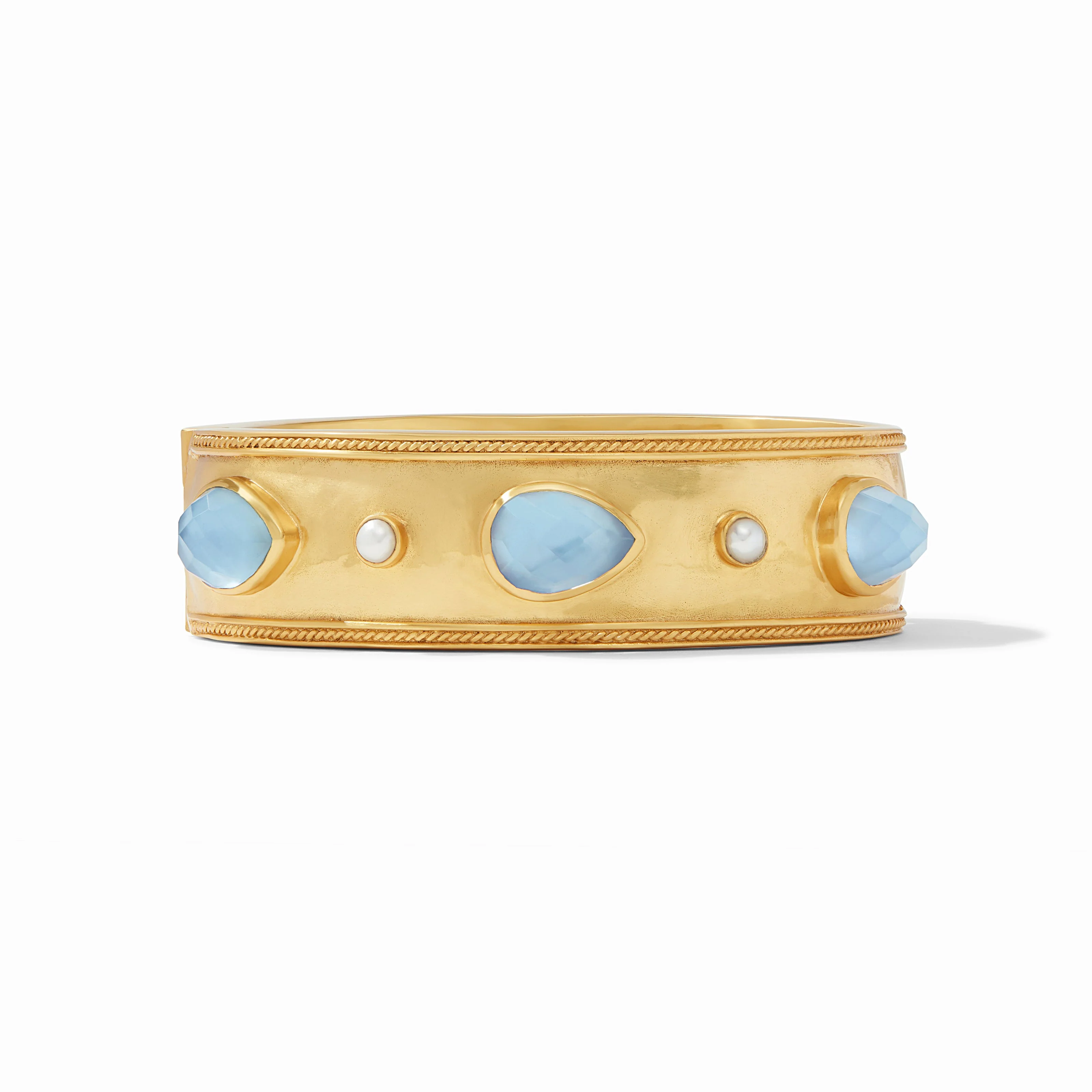 Cannes Stone Statement Hinge Bangle - Image 7
