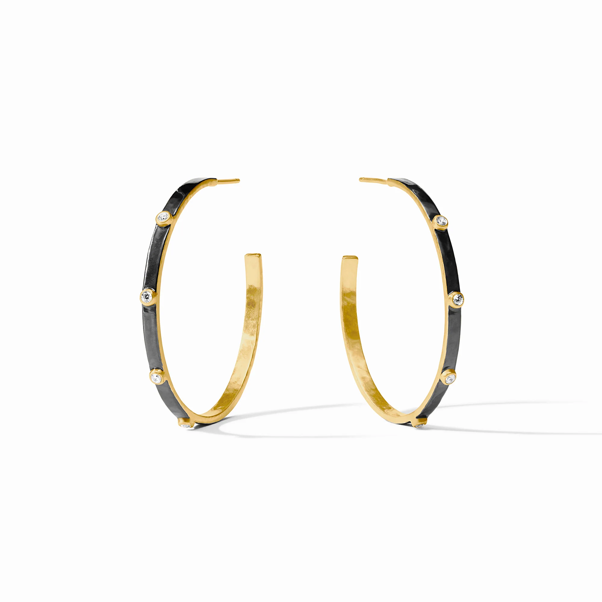 Crescent Stone Hoop - Image 11