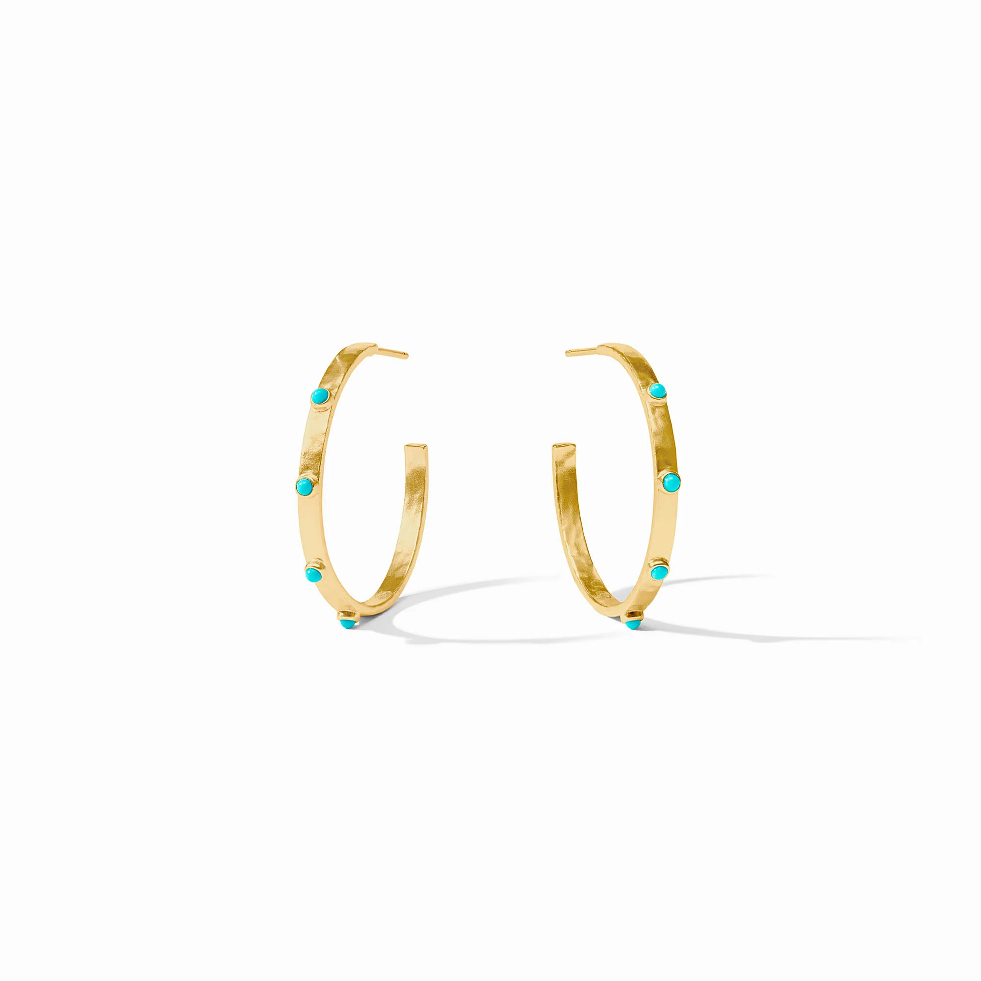 Crescent Stone Hoop - Image 4