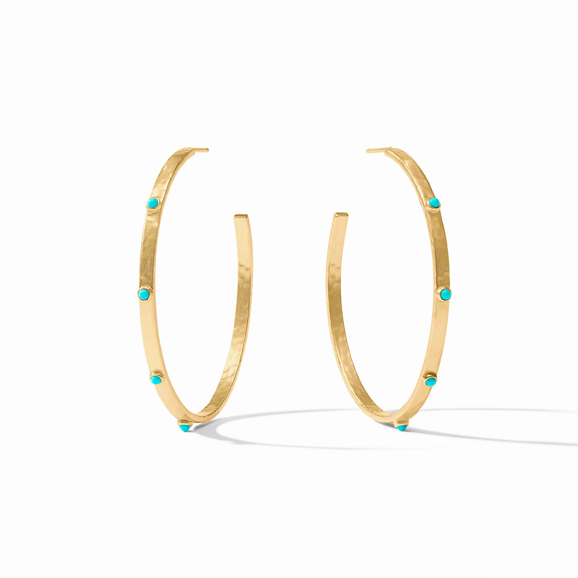 Crescent Stone Hoop - Image 6