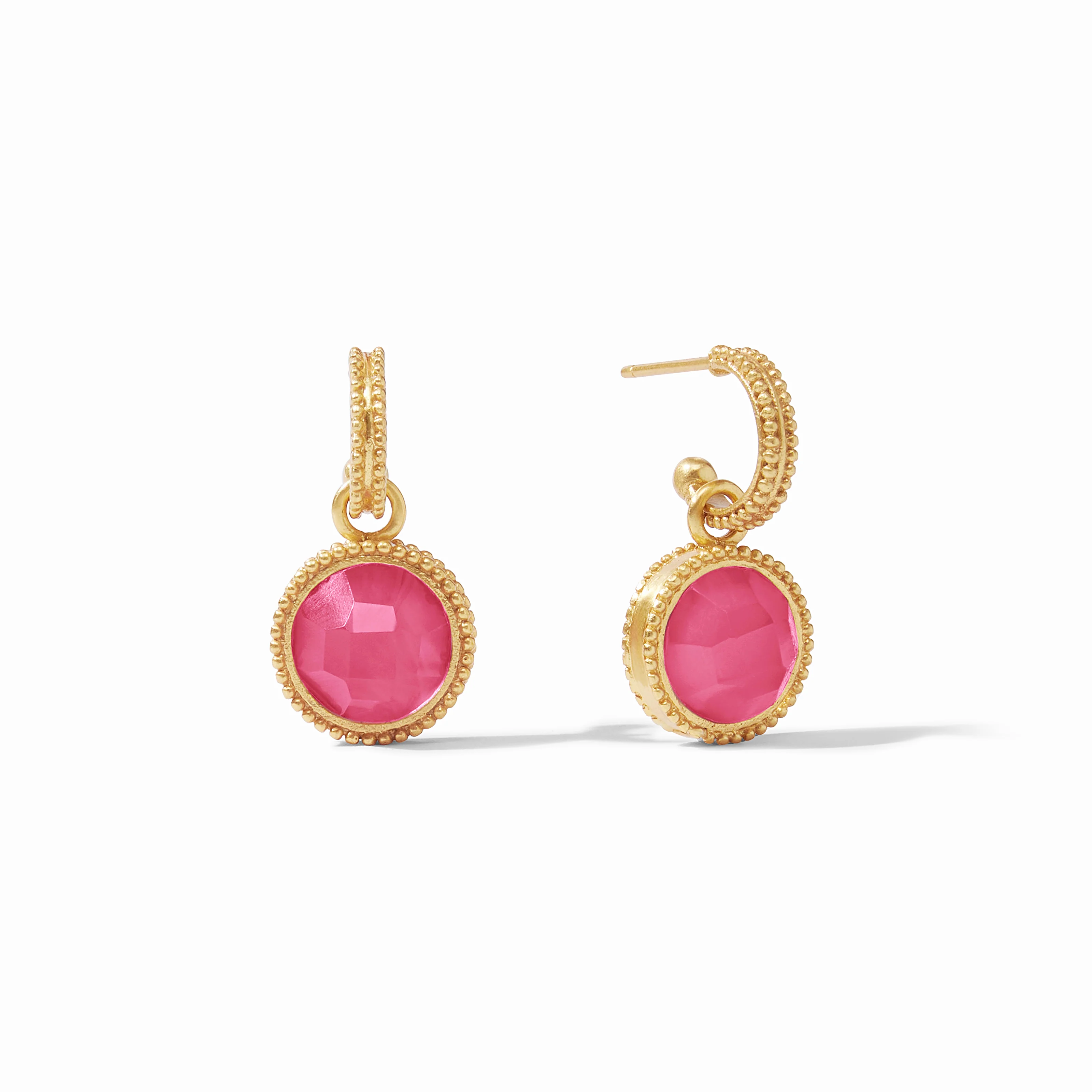 Fleur-de-Lis Hoop & Charm Earring - Image 11