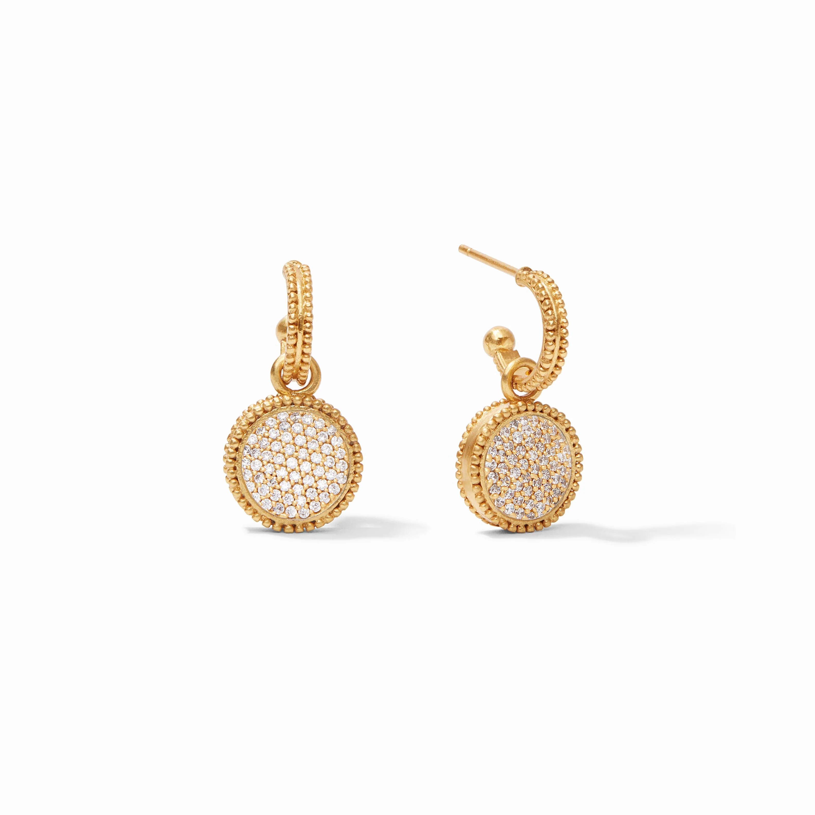 Fleur-de-Lis Hoop & Charm Earring - Image 16