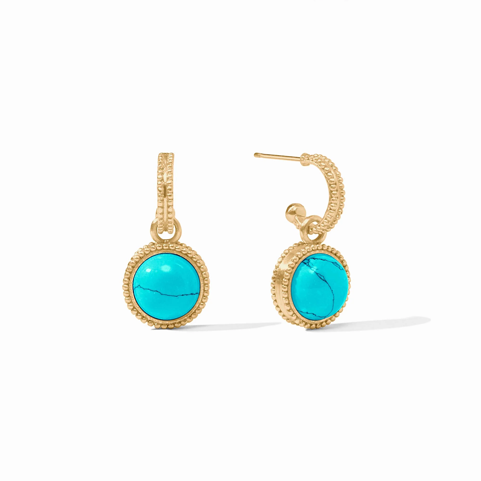 Fleur-de-Lis Hoop & Charm Earring - Image 22
