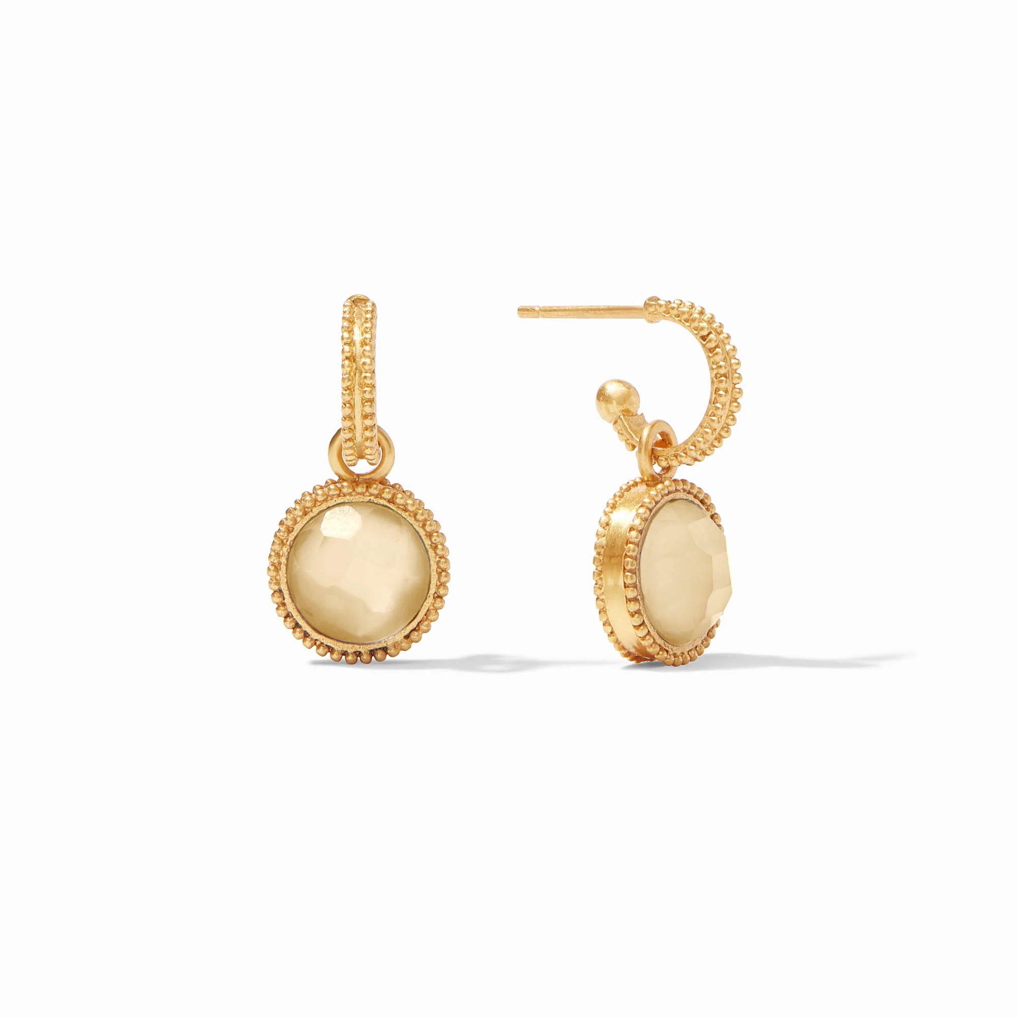 Fleur-de-Lis Hoop & Charm Earring - Image 23