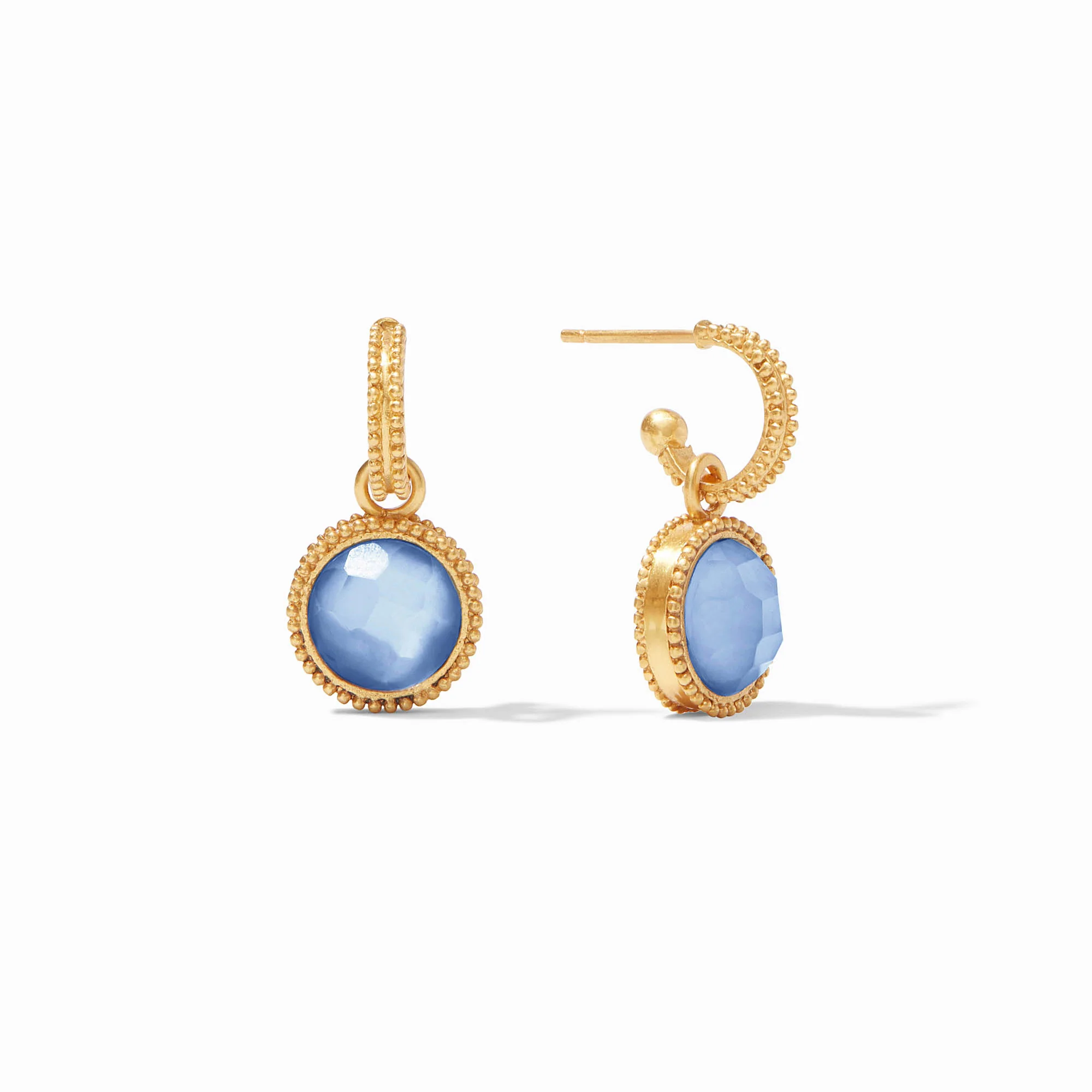 Fleur-de-Lis Hoop & Charm Earring - Image 24