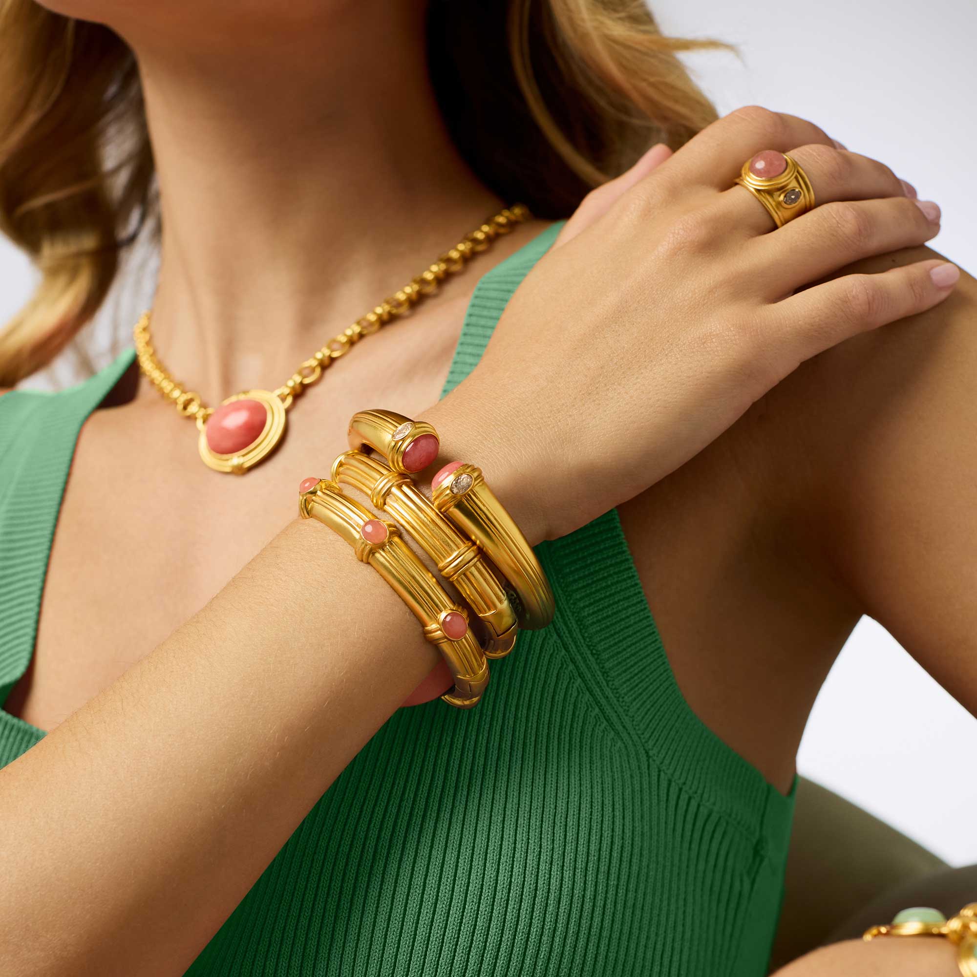 Portofino Stone Hinge Bangle - Image 4