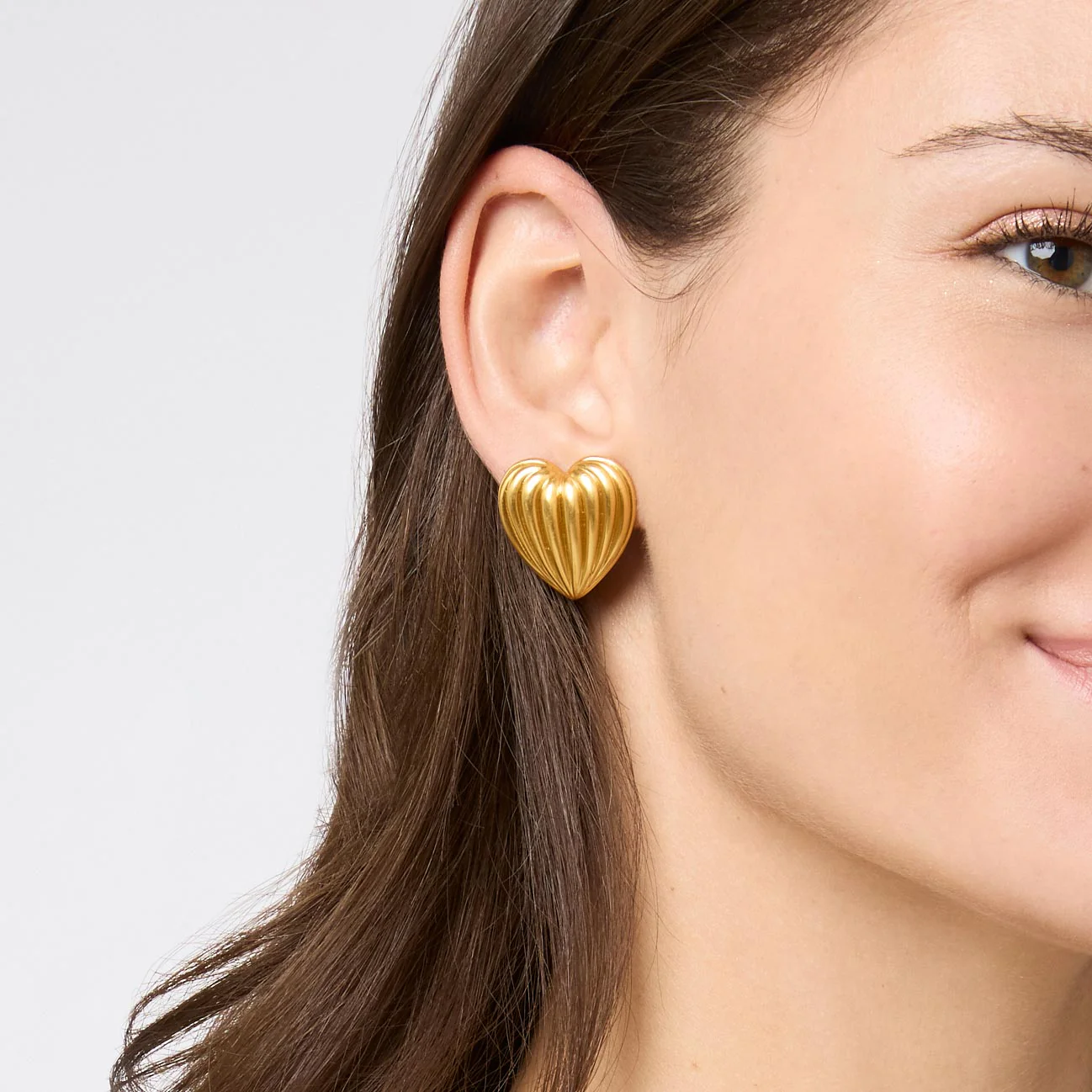Puffy Heart Statement Stud - Image 3